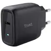 Trust Maxo USB-C GaN Charger 45W Quick Charge Black avec 2m de câble