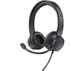 Trust HS-201 - Micro-casque - sur-oreille - filaire - USB-A - noir