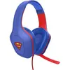 Casque de jeu filaire Trust avec micro perche, bleu et rouge