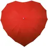 Impliva parapluie en forme de coeur ouverture main 110 cm rouge