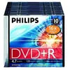 Philips Philips DR4S6S10F - 10 x DVD+R - 4.7 Go (120 minutes) 16x - boîtier CD étroit