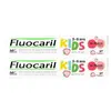 Fluocaril dentifrice kids gel fraise bi-fluoré 2x50ml