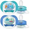 Avent Sucette Ultra Air Happy 6-18m Bleu 2 unités