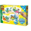 SES Creative Jeu éducatif - Coloriage à l'eau - Dinos - Bleu - A partir de 12 mois - Mixte