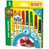 SES CREATIVE MY FIRST Marqueurs Bébé 8 couleurs