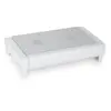 Brabantia 477164 Chauffe-Plat avec Grille Gris 2 Bougies Blanc