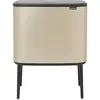 BRABANTIA Poubelle Bo Touch Bin - 11+23 L - Metallic Gold