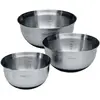 Brabantia Lot de 3 - Bols mélangeurs, 1L / 1.6L et 3L, Noir, 40 x 20 x 10 cm