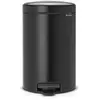 BRABANTIA Poubelle à pédale NewIcon - 12L - Noir mat