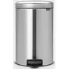 BRABANTIA Poubelle à pédale NewIcon 20L Acier mat