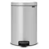BRABANTIA Poubelle à pédale NewIcon 20L Gris métallique