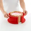 Moule à charlotte démontable Gourmet céramique et silicone rouge Lékué