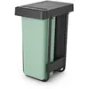 Poubelle de tri encastrable Brabantia Sort & Go 2 x 30 L vert clair