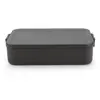 Boîte bento 3 compartiments Brabantia Make & Take gris foncé