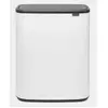 BRABANTIA Poubelle Bo Touch Bin - 2x 30 L - White