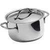 BK Profiline Marmite en Acier Inoxydable 16 cm/1,7 L avec Couvercle, Convient à l'induction, Va au Four et au Grilloir jusqu'à 230 C, Durable & Empilable, Lavable au Lave-Vaisselle, sans PFAS, Argent