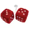 HP Dés en peluche - 6x6x6cm - Avec cordelette - Rouge