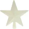 Wadiga Cimier de sapin de noël Étoile blanche à paillettes