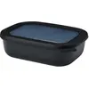 Bol multifonction rectangulaire Cirqula 1000 ml Nordic Black Mepal