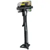 Pompe à Vélo - Dunlop - Presta/Dunlop/Schrader - 2 Adaptateurs - 63 cm - Noir