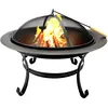 Lifetime Garden Brasero rond de jardin. Hauteur 59cm x Diamètre 75cm