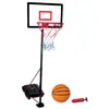 dunlop set de basketball - panier 165 a 205 cm, ballon et pompe