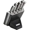 Bloc à couteaux Diamant Sabatier Riyouri, noir, 5 pièces