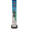 Ices Tour de son Bluetooth avec radio FM, lecteur USB et SD IBT-6 Sea Blue-Verde