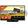 Lenco 24 Smart TV avec lecteur DVD intégré et adaptateur voiture 12 V DVL-2483BK Noir