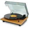 Lenco Tourne-Disque LS-10 - Tourne-Disque avec Haut-parleurs intégrés - Bois, 2 x 3 Watts