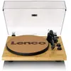 Lenco Platine vinyle avec bluetooth et cellule Ortofon 2M Red en bambou