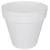 ELHO Pot de fleurs rond avec roues Loft Urban - Ø 40 cm - Blanc