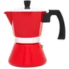Leopold Vienna Cafetière italienne à Espresso Tivoli pour 6 tasses, rouge