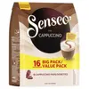 Pack de 16 Dosettes café Senseo Cappuccino 4058954 184 g Marron et Beige