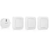 Smartwares Set d'interrupteurs de chambre à coucher 8x8x1,7 cm Blanc