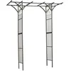 Arche double droite - NATURE - Métal - Noir - 114x66xH232 cm