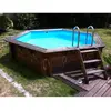 Ubbink Piscine bois Sunwater 4,10 x 1,20 m liner bleu - Ubbink