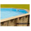 Liner piscine Ubbink Sunwater 300 x 555 cm x H.140 cm - Bleu