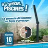 Douche solaire UBBINK Solaris Xtra - Tube ABS 23L - À sceller au sol