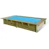 UBBINK Piscine Sunwater 200x350 - H71cm - Liner Bleu 50/100ème Microfiltre