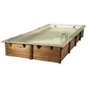 Ubbink - Piscine bois linea rectangulaire 350x650x140cm liner beige