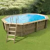 UBBINK Piscine bois Maldives bleue 3,55x4,90x1,30 m