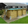 Ubbink Piscine bois Azura 4,00 x 2,00 x 1,26 m - Liner bleu - Ubbink