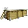 Ubbink Piscine bois Azura 4,00 x 2,00 x 1,26 m - Liner beige - Ubbink