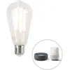 Ampoule connectée led edison E27 806 Lm variation de blancs + intensité CALEX