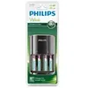 Pack Philips Chargeur de piles noir + 4 piles rechargeable AAA LR03 800 mAh