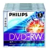 Philips DN4S4J05F - 5 x DVD-RW - 4.7 Go ( 120 minutes ) 1x - 4x - boîtier CD