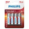 Phillips Philips - Pile alkaline aa - lr06 1,5v (emballage 4 unit) ø14,5x50,5mm