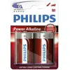 Pile Alkaline Philips D - Lr20 1,5v (EMBALLAGE 2 Piles) Ø34,2x61,5mm