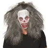 Masque Latex avec cheveux : Zombie